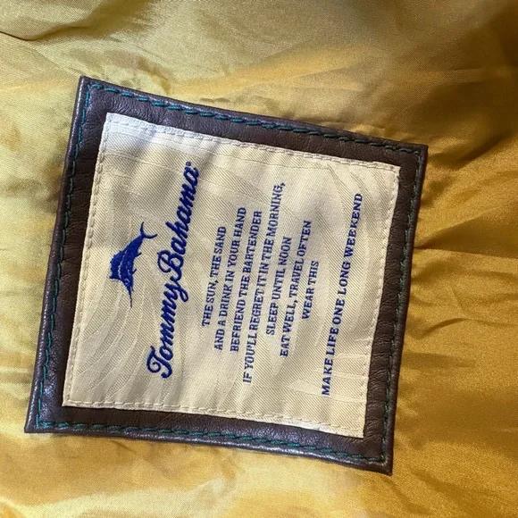 Tommy Bahama Dark Brown Leather Jacket